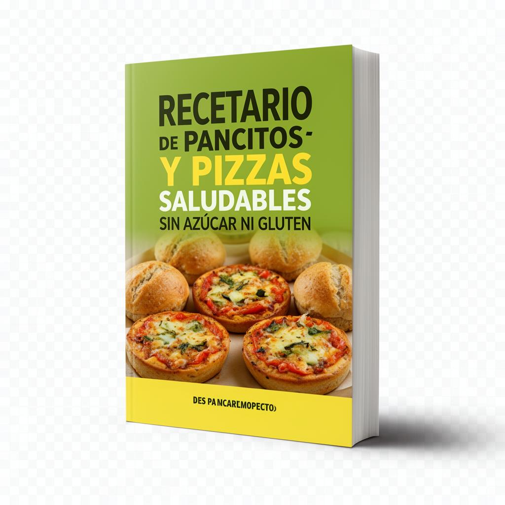 Recetario de Pancitos y Pizzas Saludables Sin Azúcar ni Gluten
