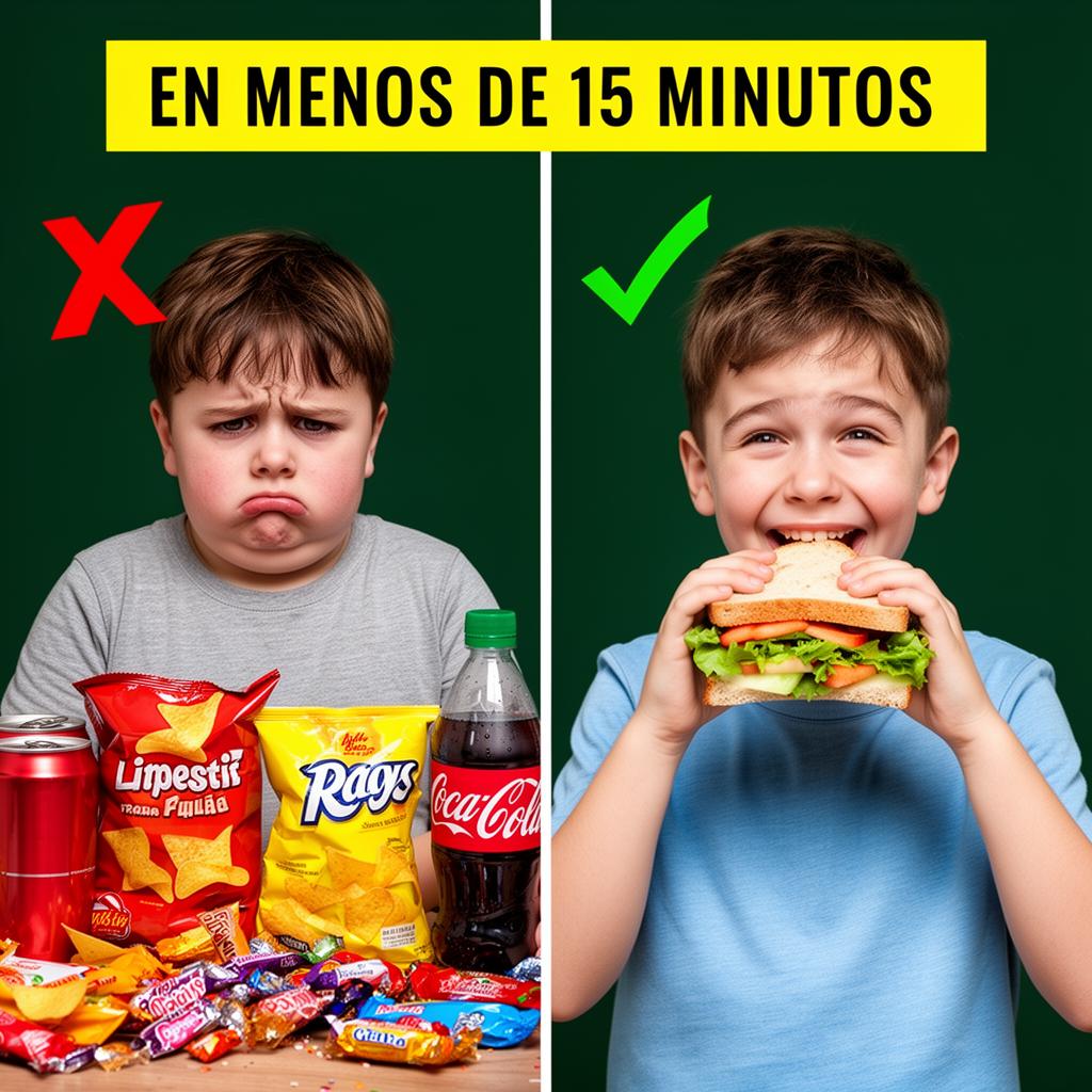 Antes y después: de comida chatarra a alimentación saludable