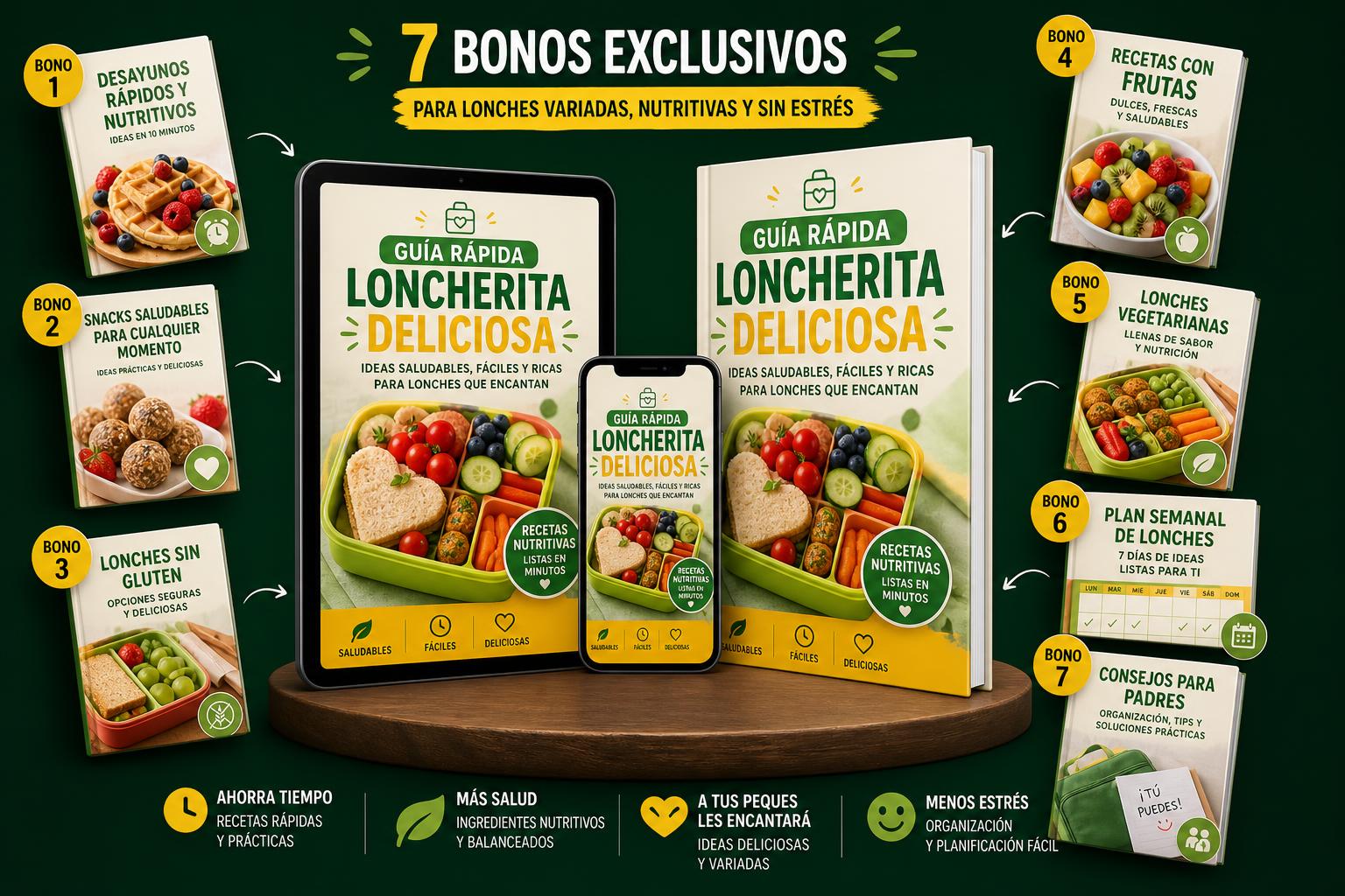 Guía Rápida Loncherita Deliciosa - Producto principal y bonos
